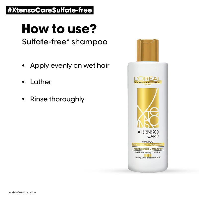 Loreal Professionnel Xtenso Care Sulfate-free Shampoo, 250 ml-5.webp